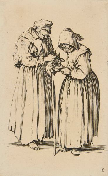 The Two Beggar Women Standing - Image 2