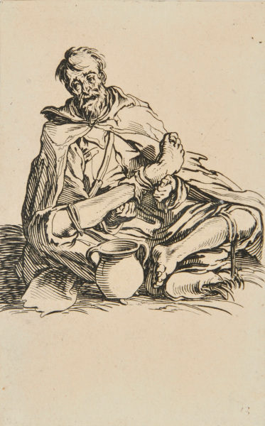 The Deformed Beggar on the Ground - Image 2