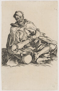 The Deformed Beggar on the Ground