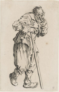 The Beggar Leaning on His Stick