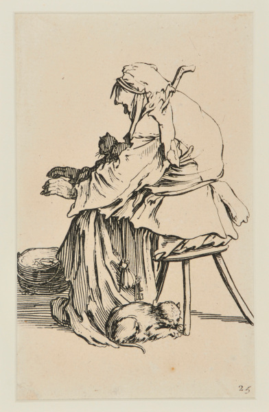 The Old Beggar Woman with the Cats - Image 2