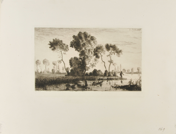 Landscape with Man Fishing - Image 2