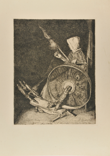 Breton Girl Spinning - Image 2