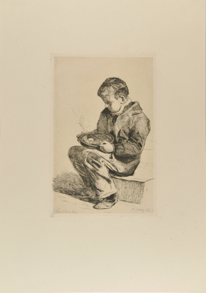 Enfant Mangeant sa Soupe (Boy Eating His Soup) - Image 2