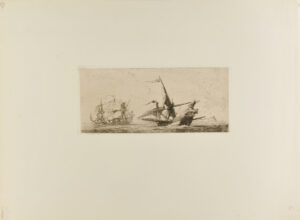 Two Sailing Vessels at Sea