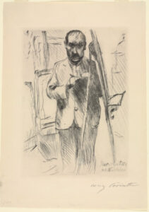 Self-Portrait with Easel