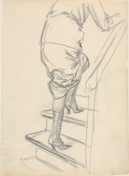 WOMAN ON STAIRS