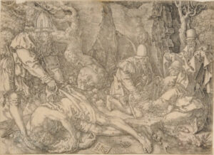 Plate 1 from the series “The Parable of the Good Samaritan”