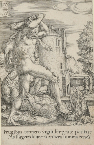 HERCULES KILLING THE DRAGON LADON