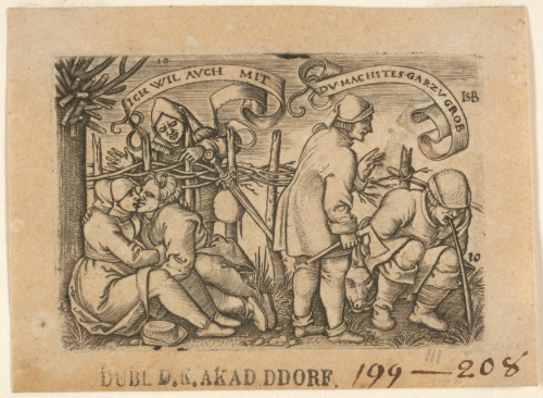 PEASANTS BEHIND THE FENCE