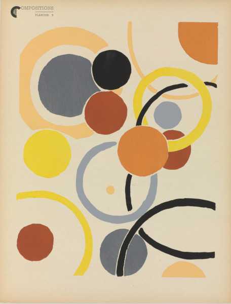 Plate 2 from the portfolio “Compositions, Couleurs, Idées”