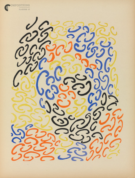 Plate 10 from the portfolio “Compositions, Couleurs, Idées”