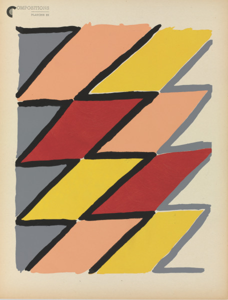 Plate 22 from the portfolio “Compositions, Couleurs, Idées”