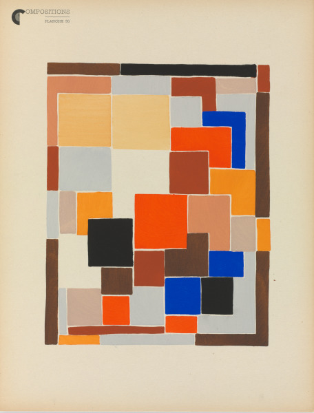 PLATE 36 FROM THE PORTFOLIO "COMPOSITIONS, COLORS, IDEAS"