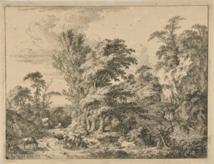 Landscape with Cattle on a Road