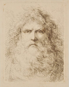 Head of Man with Long Hair and Beard