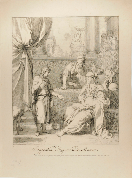 CHRIST AS A CHILD TALKING TO HIS PARENTS AND SAINT ANNE