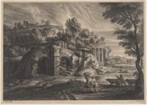 River Landscape with Women and Cattle