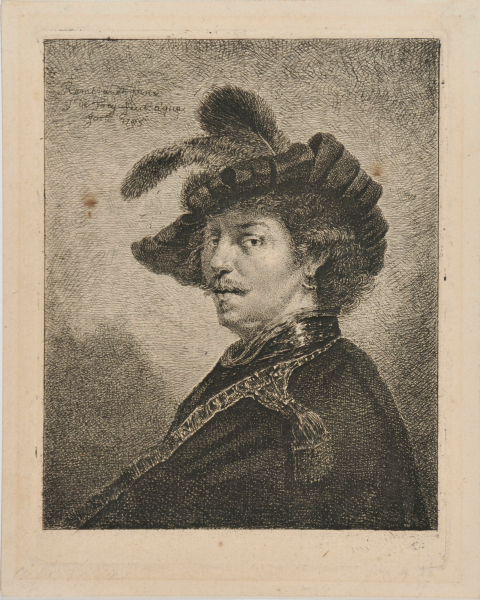 Rembrandt with a Plumed Cap