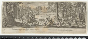 The Stag Hunt with Hounds and Horses