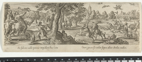 The Heron Hunt with Falcons