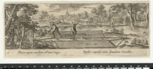 Hunting Birds with Frame Trap Worked by Ropes