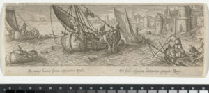 Fishing in the Sea by a Fortified Town