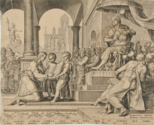 Shaphan Reading the Book of the Law to Josiah