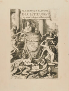 Frontispiece for Andries Pels’s 1677 ‘Q. Horatius Flaccus: Dichtkunst’