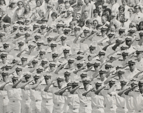 UNITED STATES NAVAL ACADEMY: GRADUATION, ANNAPOLIS.