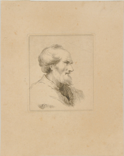 PROFILE OF MAN, TURNED TO RIGHT