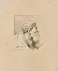 Profile of Man with Beard and Turban, Turned to Right
