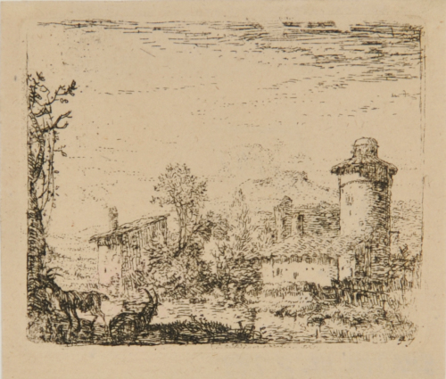 The Small Landscape with Two Goats - Image 2