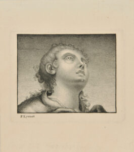 Upturned Head of a Young Woman