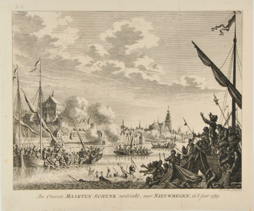 MAARTEN SCHENK, MAYOR OF NIJMEGAN, DROWNS IN 1589