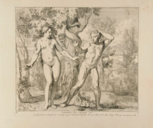 Seven illustrations from the book of Genesis: original sin