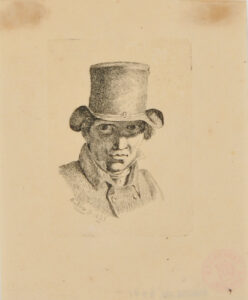 Head of Man with Tall Hat