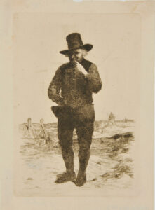 Dutch Peasant with Broad Brimmed Hat