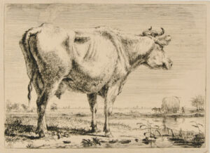 Landscape with Cow in Foreground