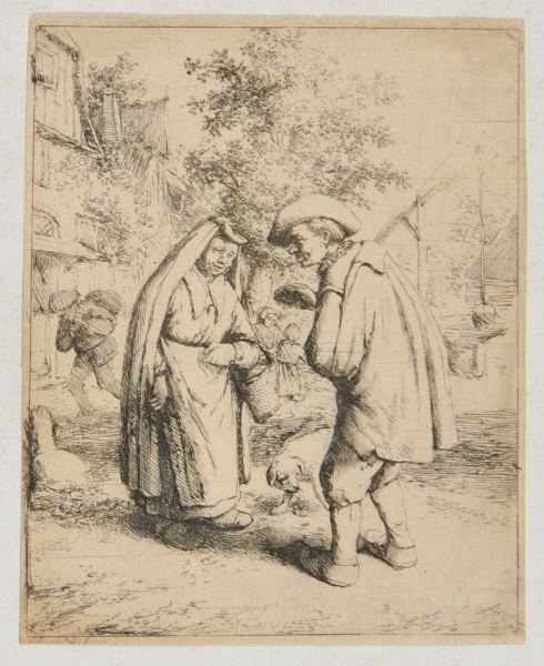 MAN AND WOMAN TALKING