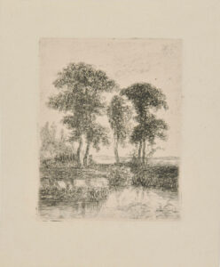 Landscape with Five Trees