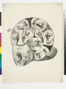 Plate XVI from the book “A Catalogue of Blue and White Porcelain forming the collection of Sir Henry Thompson (London: Elllis and White, 1878)”