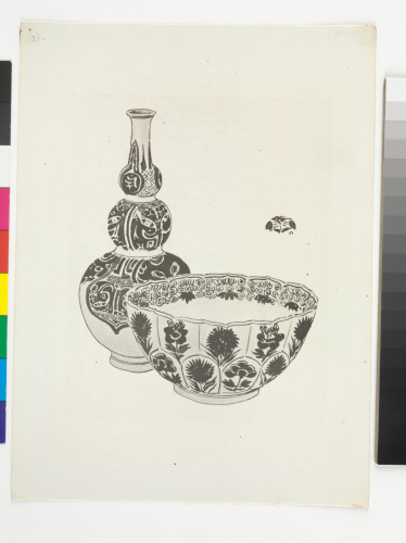 Plate XXI from the book “A Catalogue of Blue and White Porcelain forming the collection of Sir Henry Thompson (London: Elllis and White, 1878)”