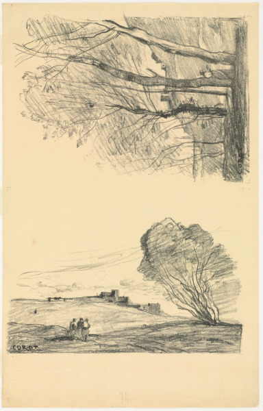 ISOLATED FORT AND READING BENEATH THE TREES