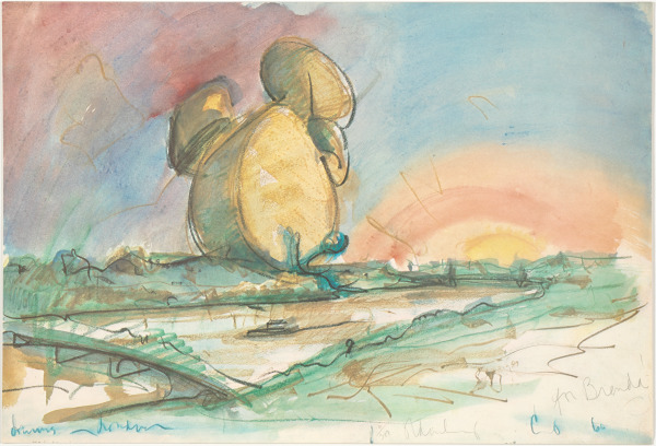 Proposed Colossal Monument for Battersea Park, London, Drum Set (1966) - Image 3