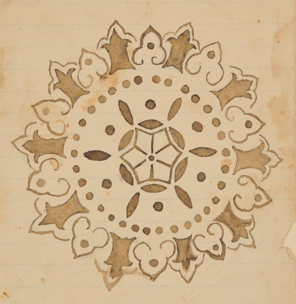 Bookplate with Circular Design for Stencil(?) - Image 2