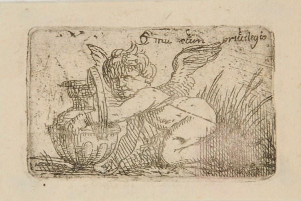 PUTTO KNEELING BY AN URN