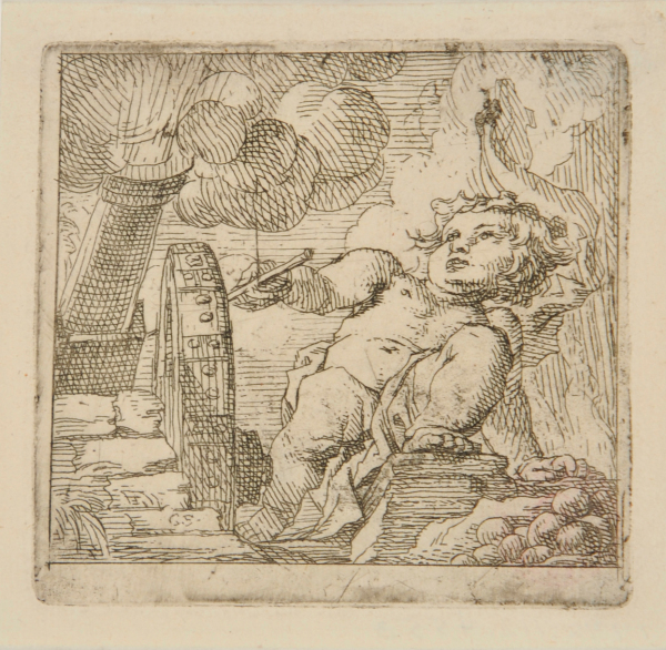 CHILD FIRING OFF A CANNON