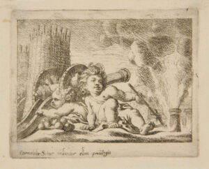 Two Children with a Cannon