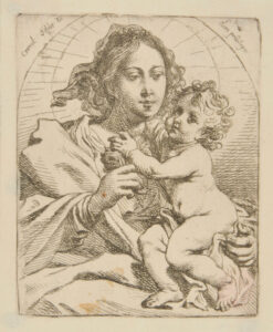 Virgin, Turned to Right, Holding Sitting Child